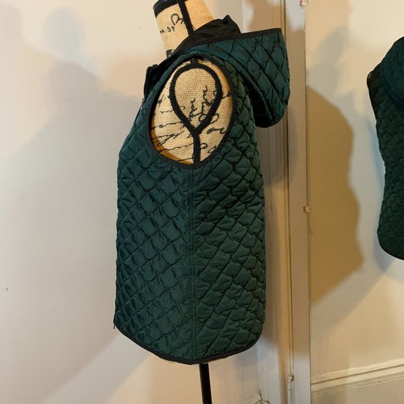 Lafayette 148 New York Quilted Vest Hoodie - Picture 4 of 7